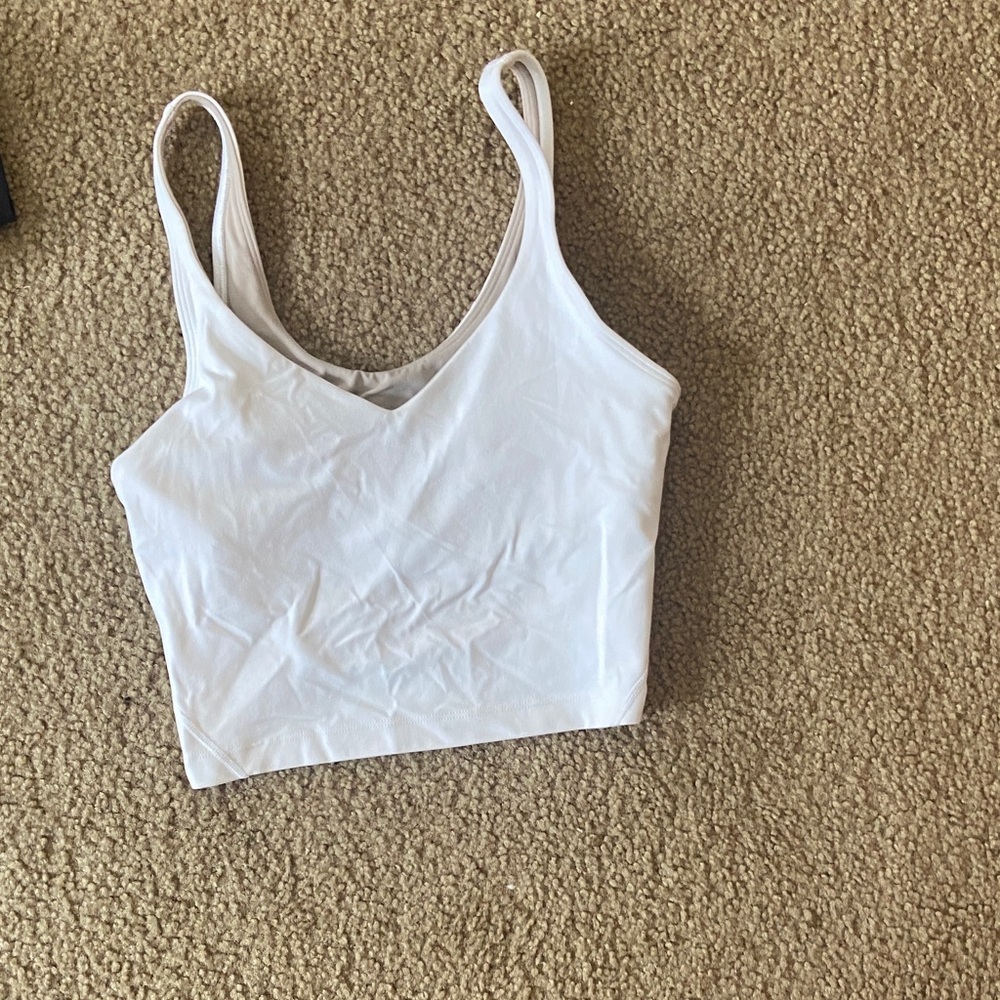 Lululemon white sports bra size 6